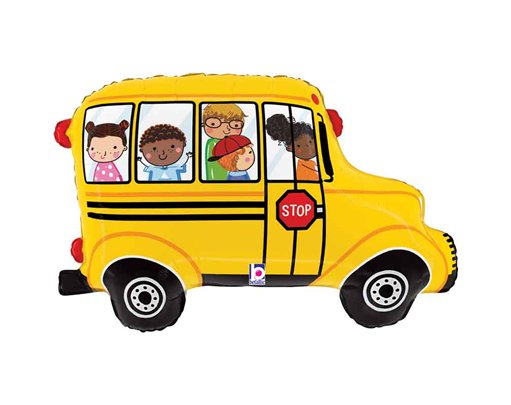 33in SCHOOL BUS FOIL BALLOON