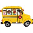 33in SCHOOL BUS FOIL BALLOON