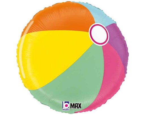 18in SUMMER BEACH BALL FOIL BALLOON