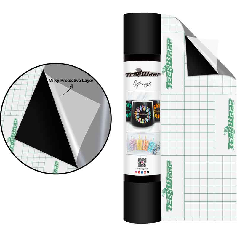 12in x 5ft INK BLACK MATTE VINYL