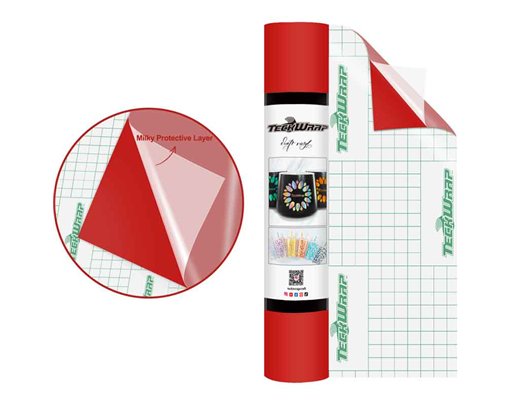 12in x 5ft PURE RED MATTE VINYL