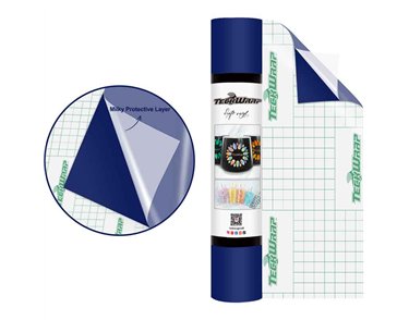12in x 5ft IMPACT BLUE MATTE VINYL