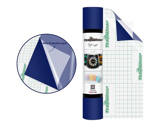 12in x 5ft IMPACT BLUE MATTE VINYL