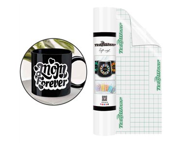 12in x 5ft COCONUT WHITE GLOSSY VINYL