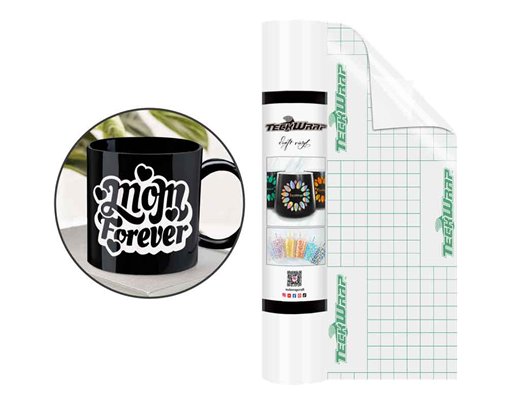 12in x 5ft COCONUT WHITE GLOSSY VINYL