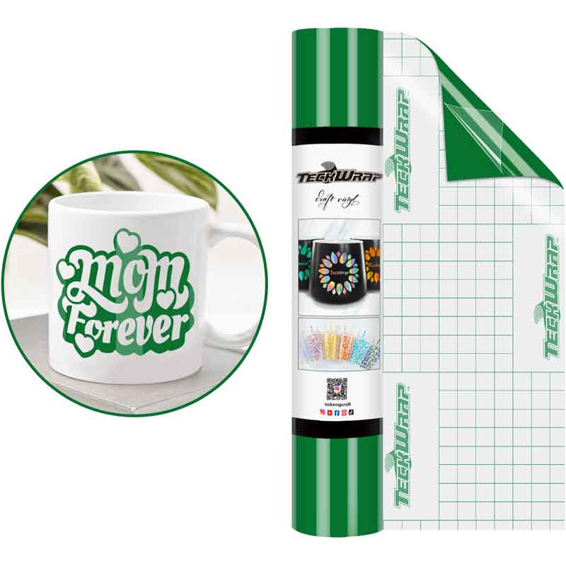 12in x 5ft GRASS GREEN GLOSSY VINYL