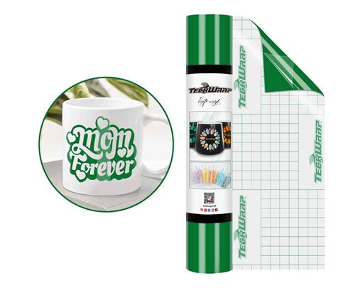 12in x 5ft GRASS GREEN GLOSSY VINYL