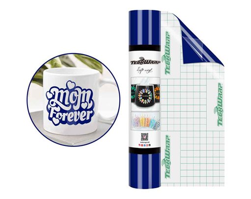 12in x 5ft IMPACT BLUE GLOSSY VINYL
