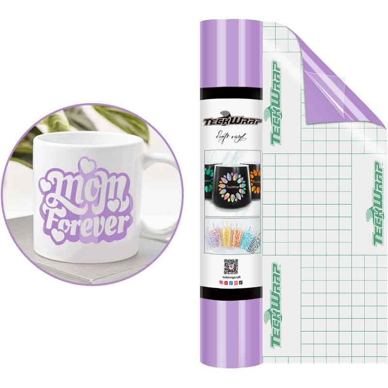 12in x 5ft SOFT LILAC GLOSSY VINYL