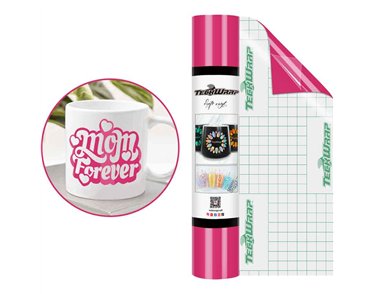 12in x 5ft ULTRA PINK GLOSSY VINYL