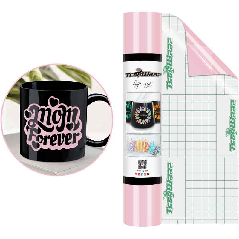 12in x 5ft MILLENNIAL PINK GLOSSY VINYL