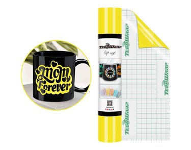 12in x 5ft YELLOW PASSION GLOSSY VINYL