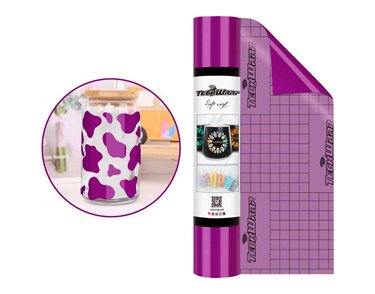 12in x 5ft RED VIOLET GLOSSY VINYL