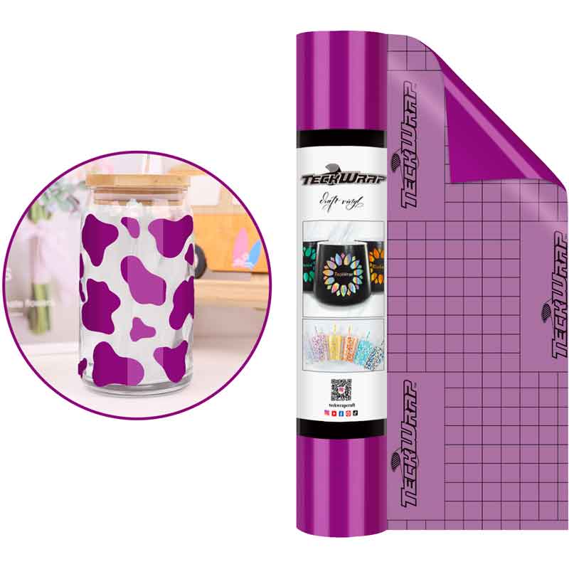 12in x 5ft RED VIOLET GLOSSY VINYL