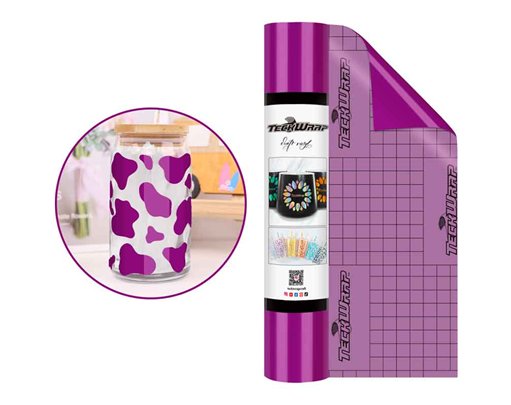 12in x 5ft RED VIOLET GLOSSY VINYL