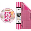 12in x 5ft HOT PINK GLOSSY VINYL
