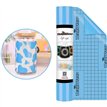 12in x 5ft BABY BLUE GLOSSY VINYL