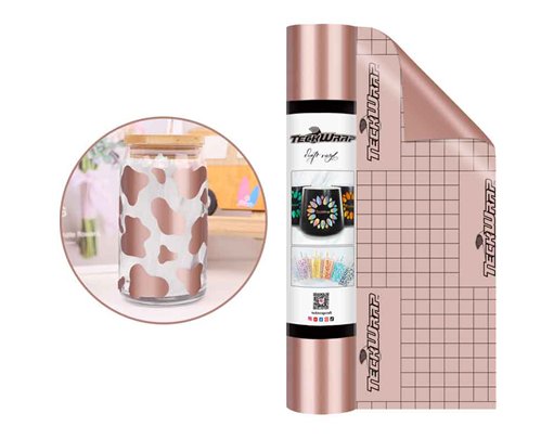 12in x 5ft ROSE GOLD GLOSSY VINYL