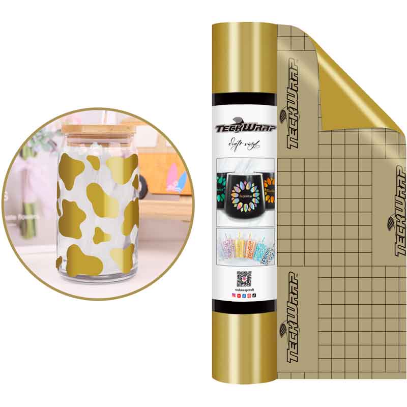 12in x 5ft GOLD GLOSSY VINYL