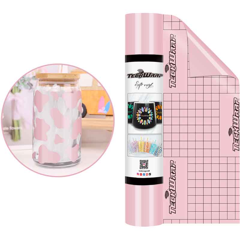 12in x 5ft MILLENNIAL PINK GLOSSY VINYL
