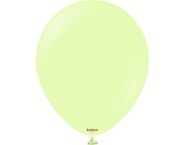 25PK 18in MACARON PISTACHIO KALISAN LATEX