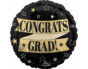 18in CONGRATS TO THE GRAD FOIL BALLOON