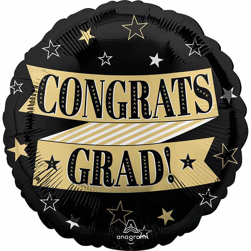 18in CONGRATS TO THE GRAD FOIL BALLOON
