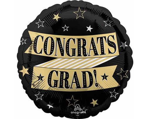 18in CONGRATS TO THE GRAD FOIL BALLOON