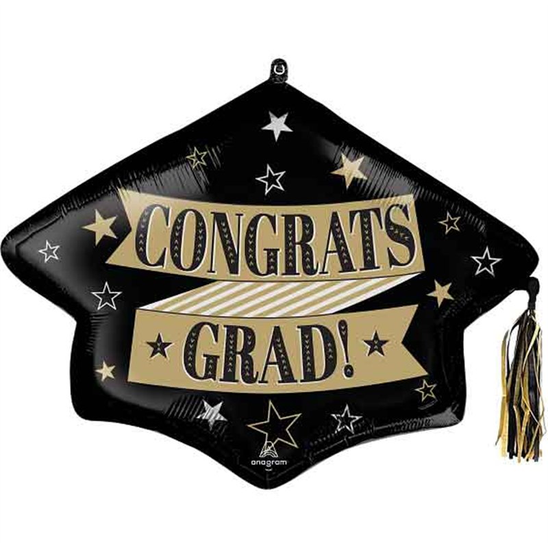 TO THE GRAD TASSEL SUPERSHAPE FOIL BALLOON