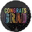 18in SATIN COSMIC FUTURE GRAD FOIL BALLOON