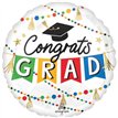 18in CONGRATS GRAD PARTY FOIL BALLOON
