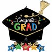 GRAD PARTY GRAD CAP SUPERSHAPE FOIL BALLOON