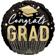 18in STRIPES ON STRIPES GRAD FOIL BALLOON