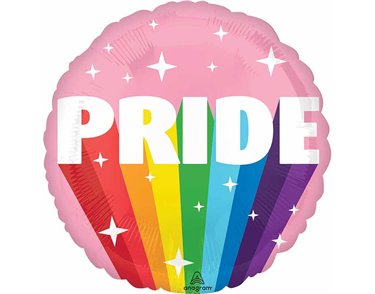18in BURST OF PRIDE FOIL BALLOON