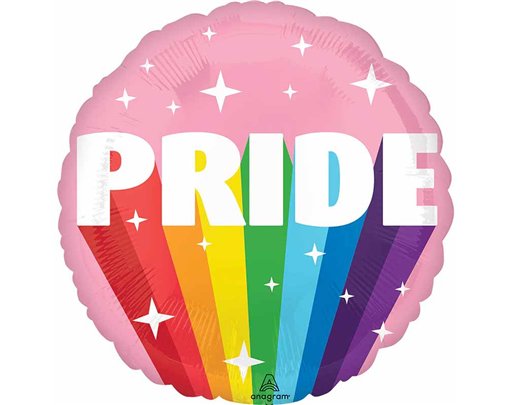 18in BURST OF PRIDE FOIL BALLOON