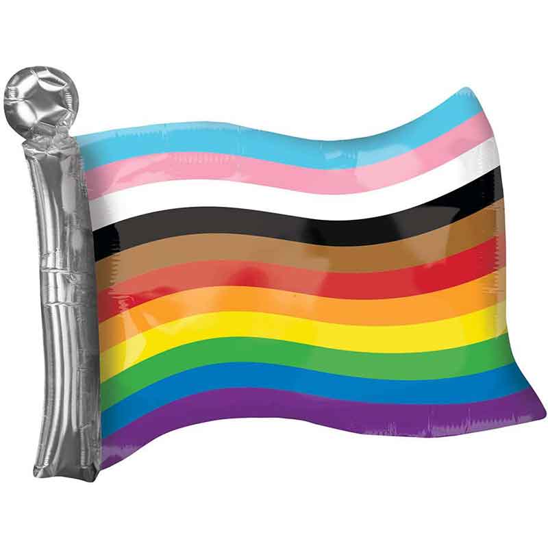 LGBTQ RAINBOW FLAG SUPERSHAPE FOIL BALLOON