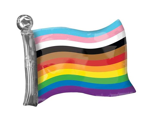 LGBTQ RAINBOW FLAG SUPERSHAPE FOIL BALLOON