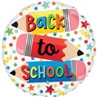 18in WRITE ON BACK TO SCHOOL FOIL BALLOON