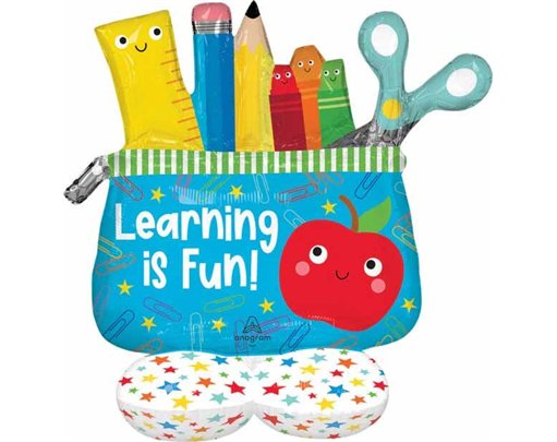 SCHOOL IN SESSION PENCIL POUCH AIRLOONZ