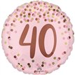18in PRETTY PINK 40TH BIRTHDAY FOIL BALLOON
