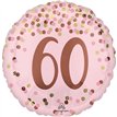18in PRETTY PINK 60TH BIRTHDAY FOIL BALLOON