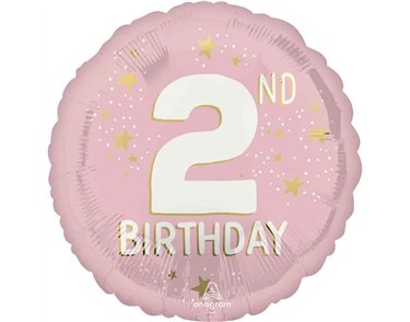 18in LITTLE MISS AGE 2 FOIL BALLOON