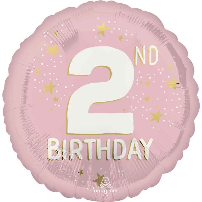 18in LITTLE MISS AGE 2 FOIL BALLOON