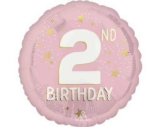 18in LITTLE MISS AGE 2 FOIL BALLOON
