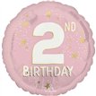 18in LITTLE MISS AGE 2 FOIL BALLOON