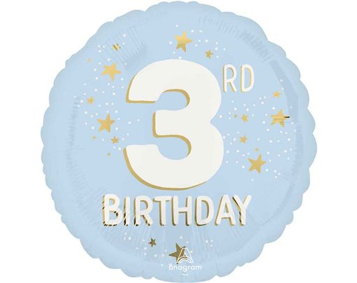 18in LITTLE MISTER AGE 3 FOIL BALLOON