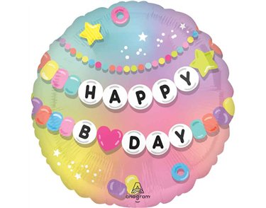 18in FRIENDSHIP HAPPY BIRTHDAY FOIL BALLOON