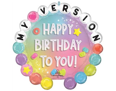 FRIENDSHIP HAPPY BIRTHDAY SUPERSHAPE FOIL BALLOON