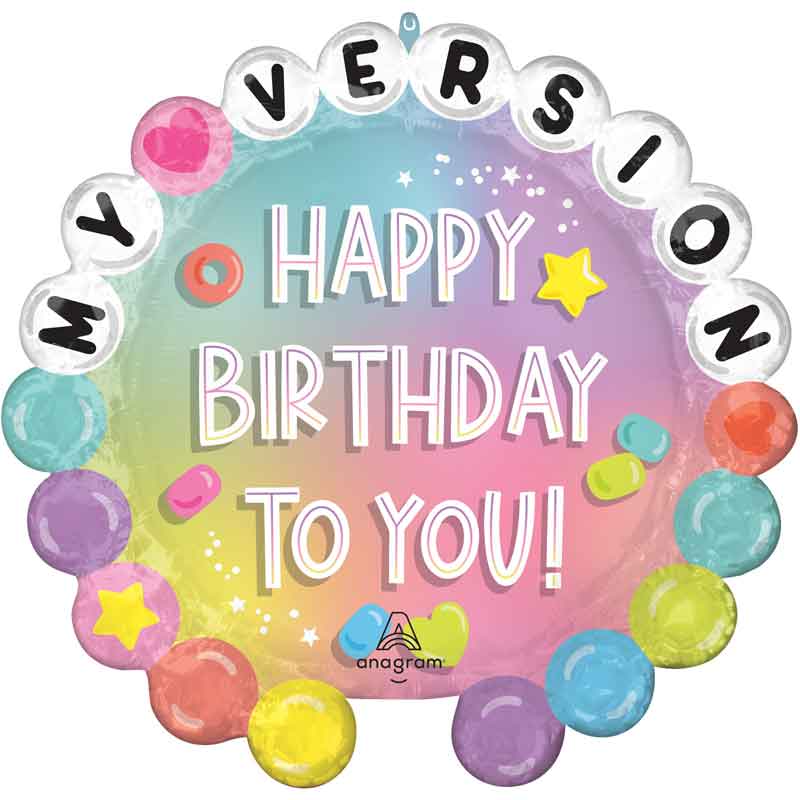 FRIENDSHIP HAPPY BIRTHDAY SUPERSHAPE FOIL BALLOON