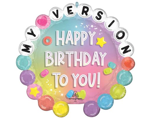 FRIENDSHIP HAPPY BIRTHDAY SUPERSHAPE FOIL BALLOON